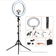 12 INCHES RING LIGHT WITH MIRROR TRIPOD STAND, PHONE HOLDER & DSLR CAMERA HOLDER